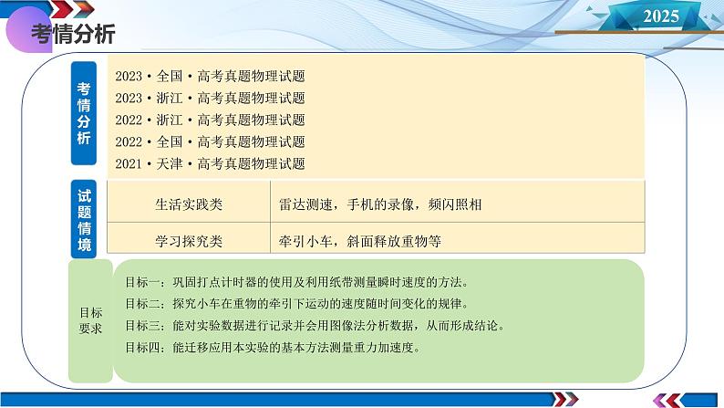 第04讲  实验：探究小车速度随时间变化的规律（课件）-2025年高考物理一轮复习讲练测（新教材新高考）第4页