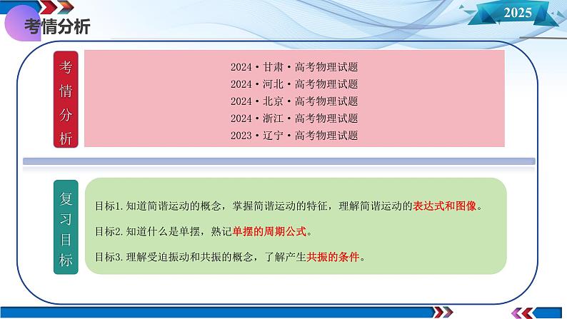 第30讲  机械振动（课件）-2025年高考物理一轮复习讲练测（新教材新高考）第4页