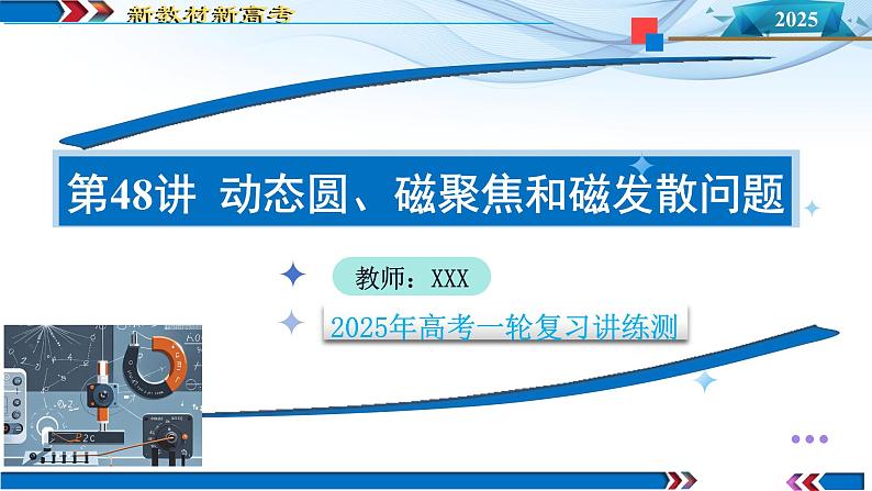 第48讲 动态圆、磁聚焦和磁发散问题（课件）-2025年高考物理一轮复习讲练测（新教材新高考）第1页