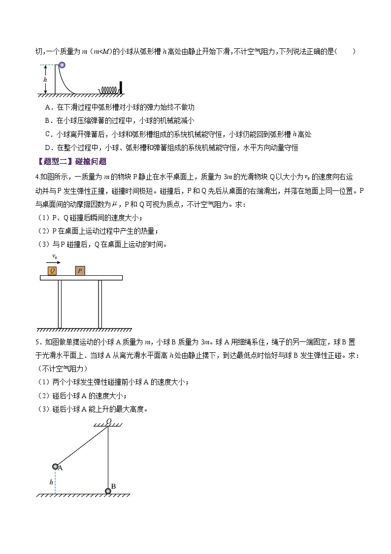 第26讲 动量守恒定律及其应用（练习）（原卷版）-2025年高考物理一轮复习讲练测（新教材新高考）第2页
