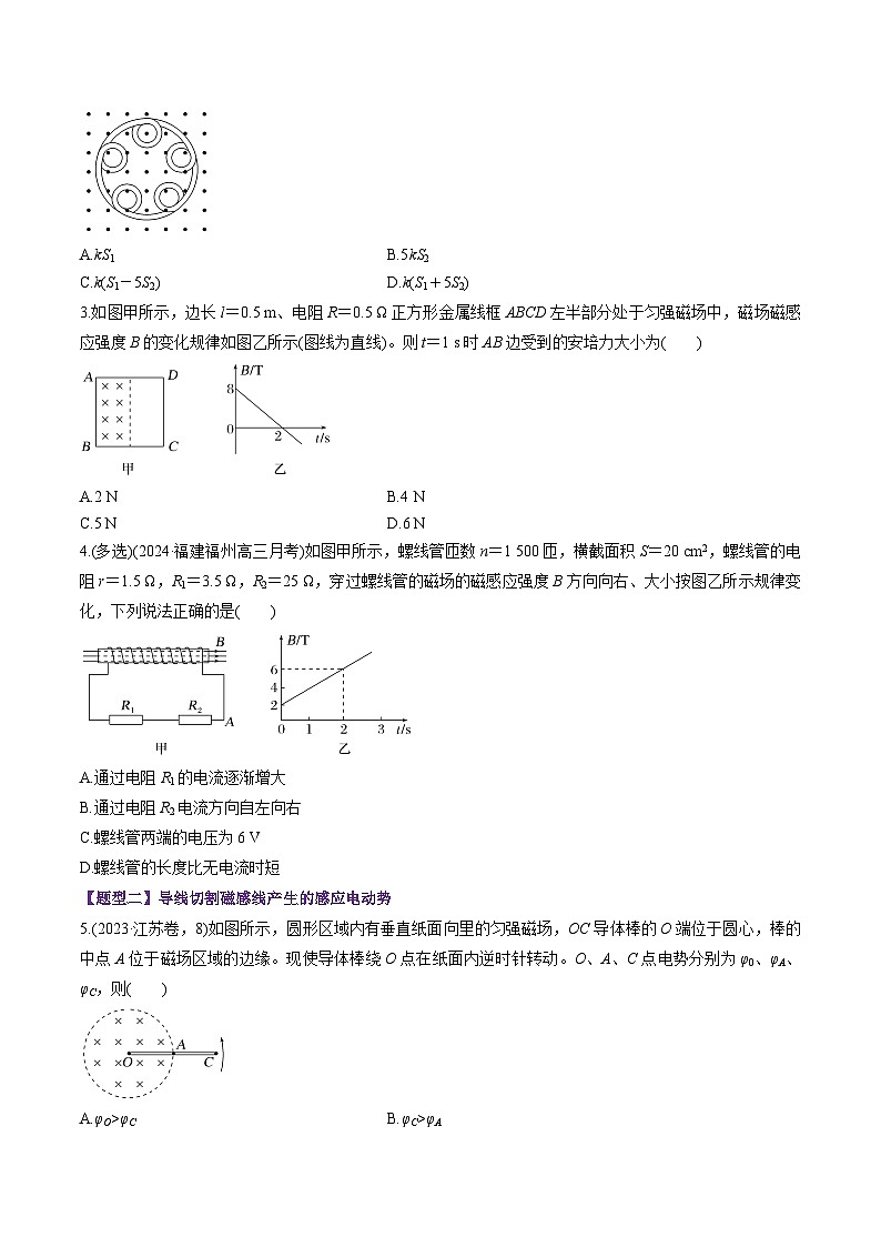 第53讲   法拉第电磁感应定律 自感和涡流（练习）（原卷版）-2025年高考物理一轮复习讲练测（新教材新高考）第2页