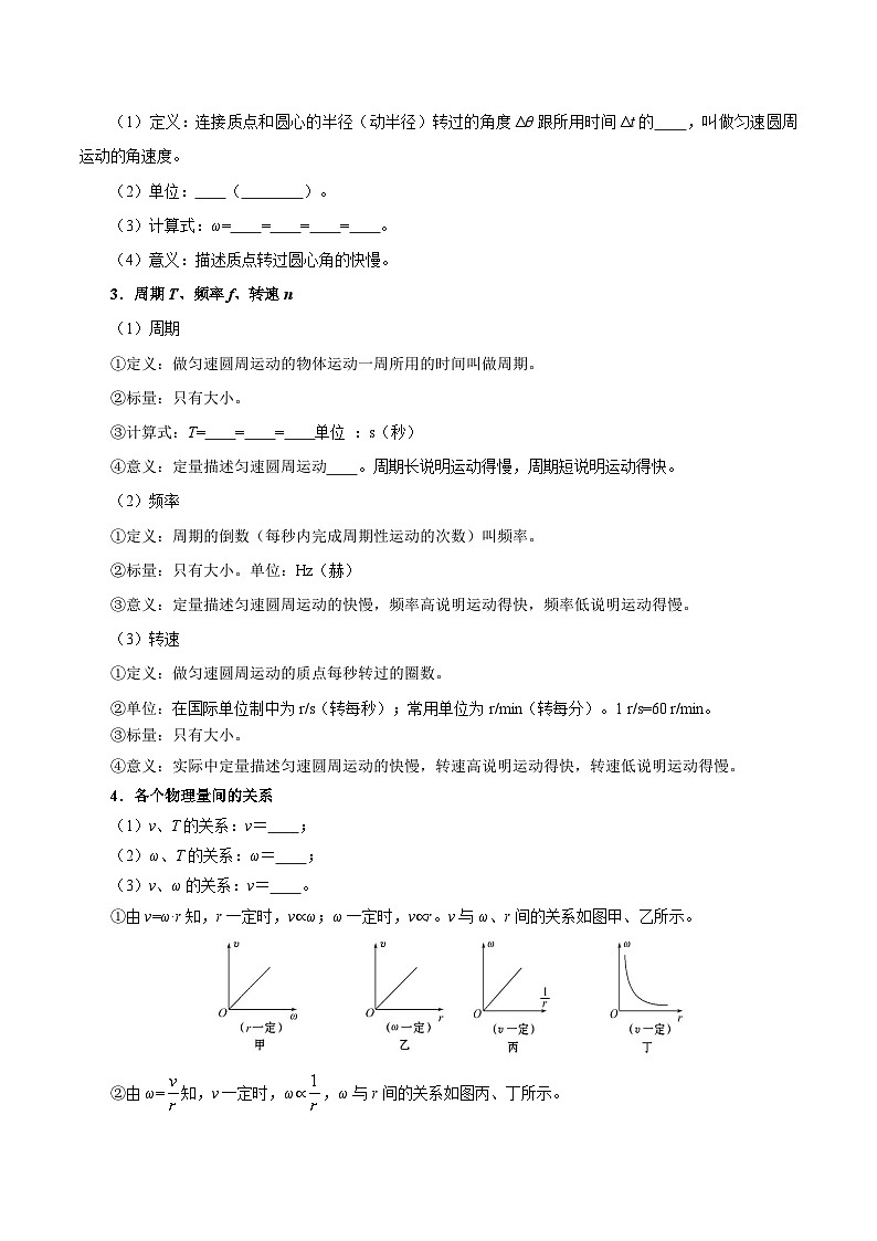 专题06 圆周运动（知识梳理 5大考点精讲精练 实战训练）（解析版）-2025年高中物理学业水平合格性考试总复习（江苏专用）第2页