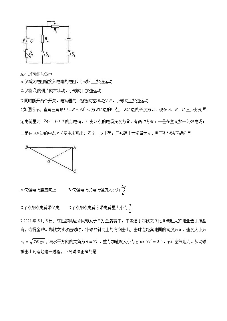 河南省焦作市2024-2025学年高二上学期期中考试物理试题第3页