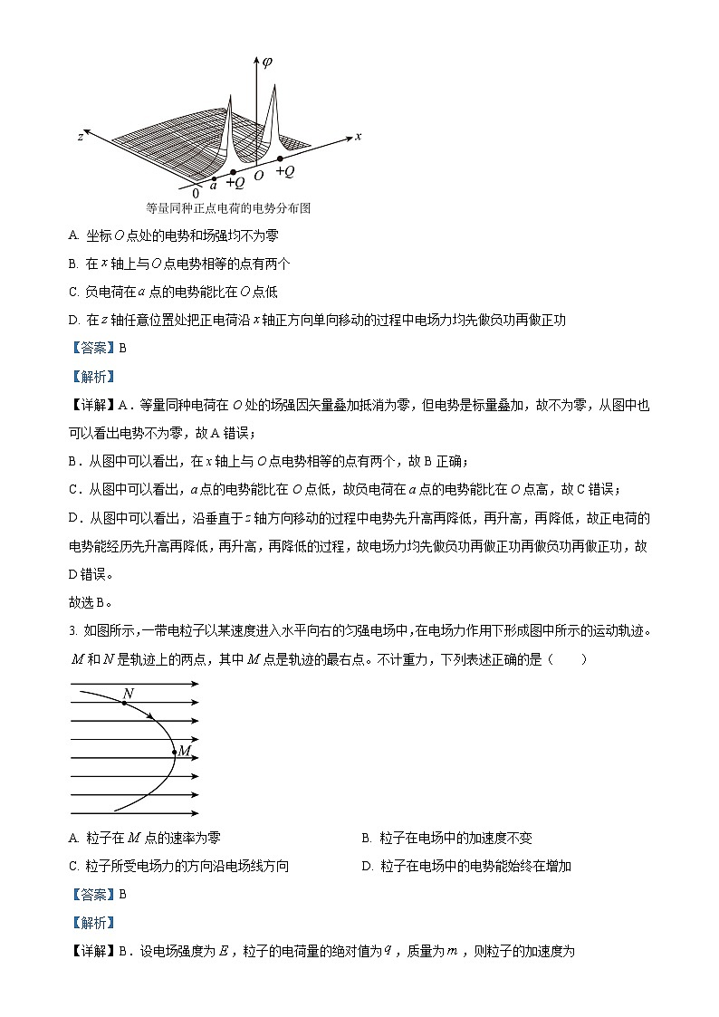 广东省深圳市高级中学（集团）2024-2025学年高二上学期期中测试物理试卷（解析版）-A4第2页