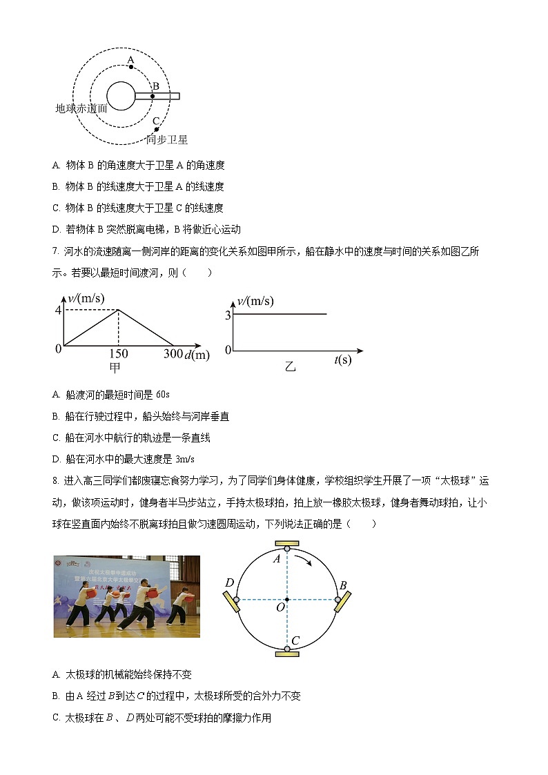 宁夏回族自治区银川市金凤区宁夏六盘山高级中学2024-2025学年高三上学期11月期中考试物理试题（原卷版）-A4第3页