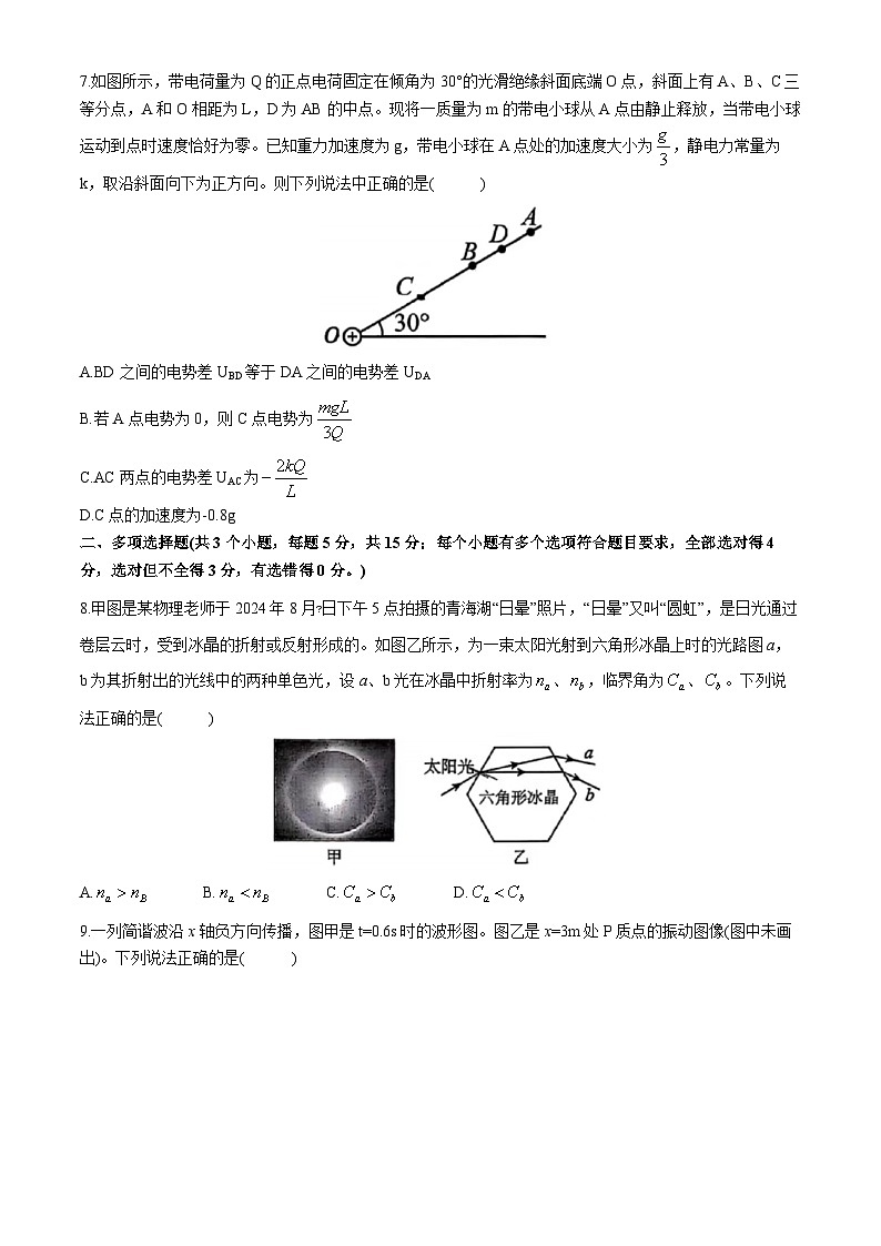 重庆市鲁能巴蜀中学、育才中学2024-2025学年高二上学期11月联合考试物理试题第3页
