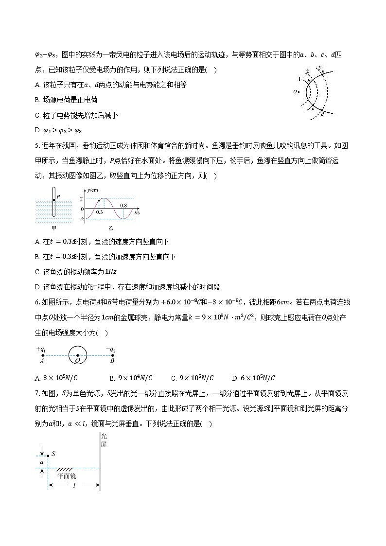 2024-2025学年广东省深圳市盐田高级中学高二（上）期中考试物理试卷（含答案）第2页