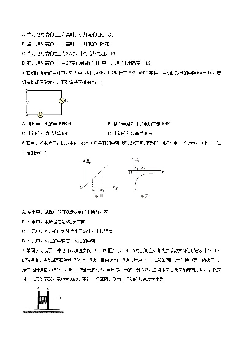 2024-2025学年江西省南昌市第十九中学高二（上）期中考试物理试卷（含答案）第2页