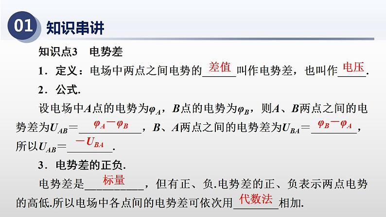 专题02 静电场中的能量（考点串讲）-2024-2025学年高二物理上学期期末考点课件（人教版2019）第6页