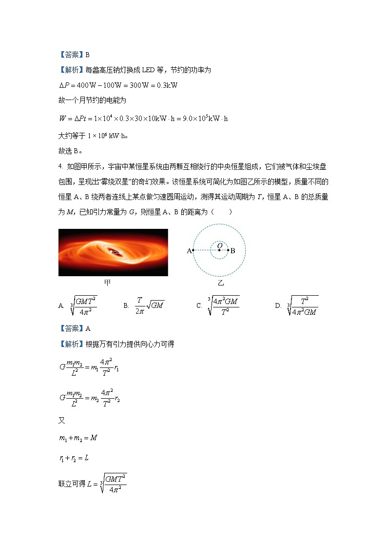 2024~2025学年河北省衡水市桃城区多校高三(上)10月学科素养监测(三调)物理试卷(解析版)第3页