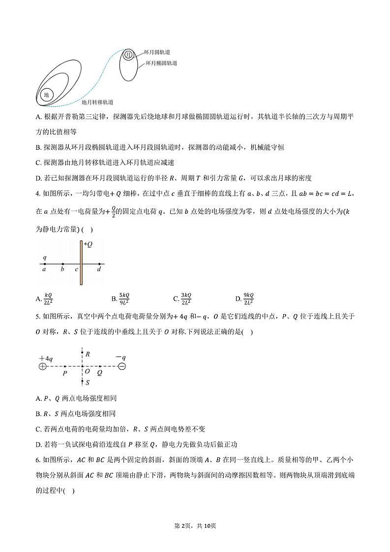 2024～2025学年湖北省沙市中学高三(上)月考物理试卷(11月)(含答案)第2页