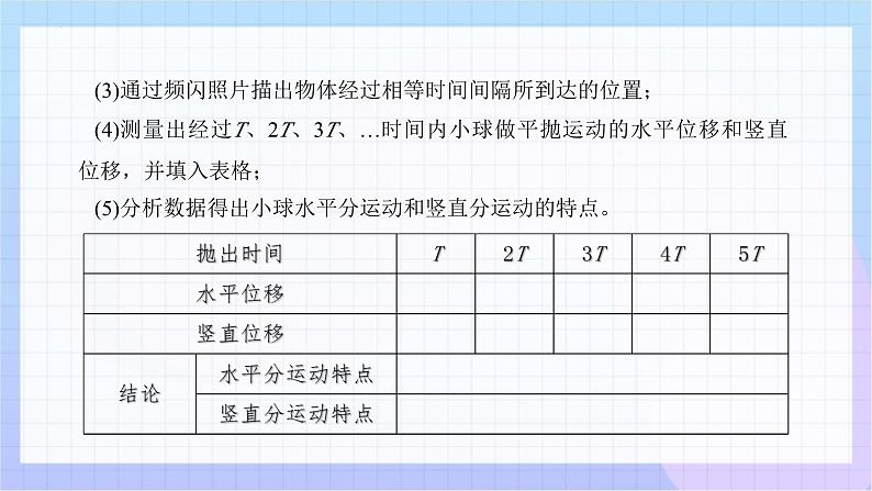 5.3 实验：探究平抛运动的特点 课件  高一下学期物理人教版（2019）必修第二册第8页