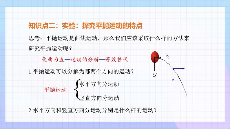 5.3实验：探究平抛运动的特点 课件 高一下学期物理人教版（2019）必修第二册第6页