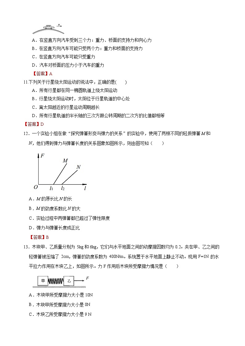 高二嘉峪关物理（合格考）第3页