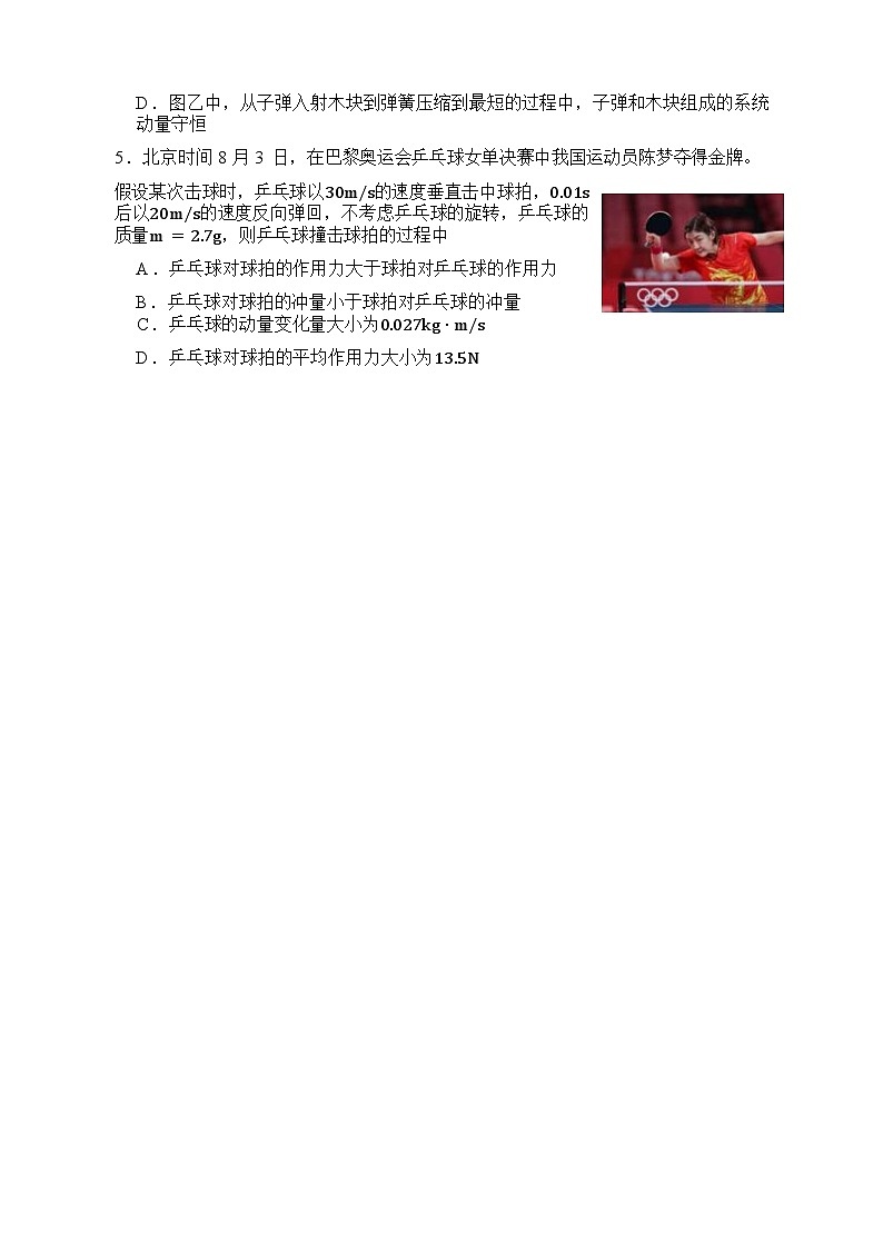 浙江省温州市瑞安中学2024-2025学年高二上学期期中考试物理试题第2页