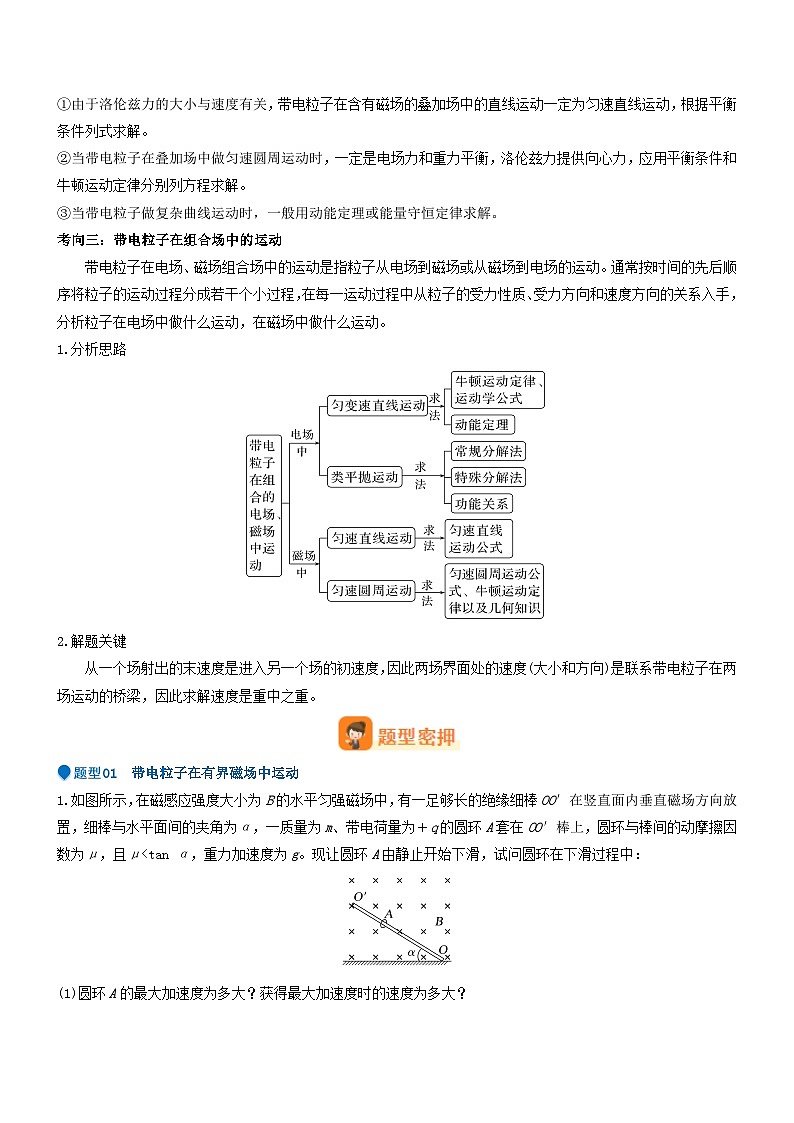 压轴题08 带电粒子在复合场、组合场中的运动（原卷版）第2页