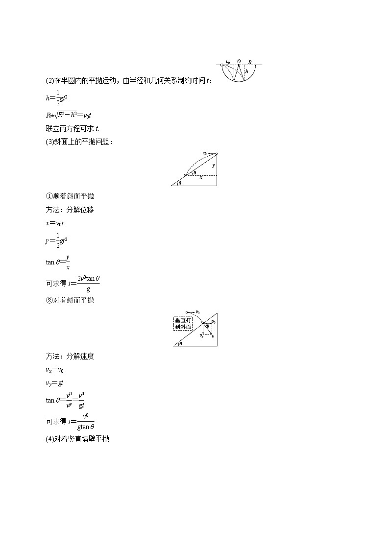 秘籍3 抛体运动问题（原卷版）第3页