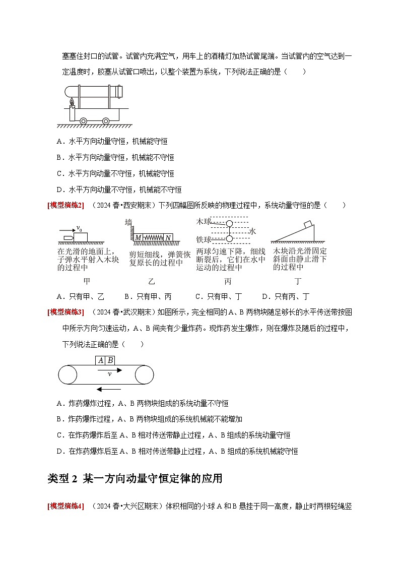 专题14  动量守恒定律及应用（学生版）-2025年高考物理热点知识讲练与题型归纳（全国通用）第3页
