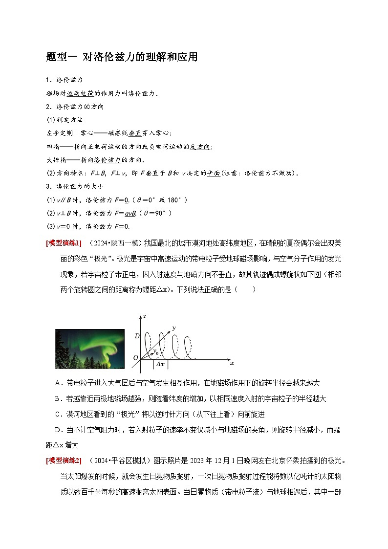 专题20  磁场对运动电荷的作用（学生版）-2025年高考物理热点知识讲练与题型归纳（全国通用）第2页