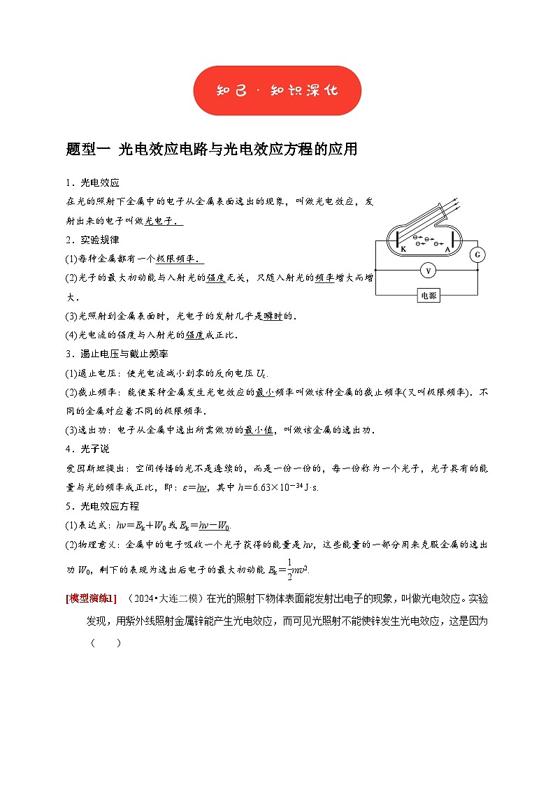 专题28  近代物理（教师版）-2025年高考物理热点知识讲练与题型归纳（全国通用）第2页