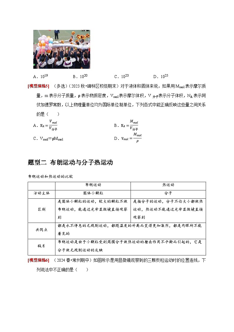 专题29  分子动理论（学生版）-2025年高考物理热点知识讲练与题型归纳（全国通用）第3页
