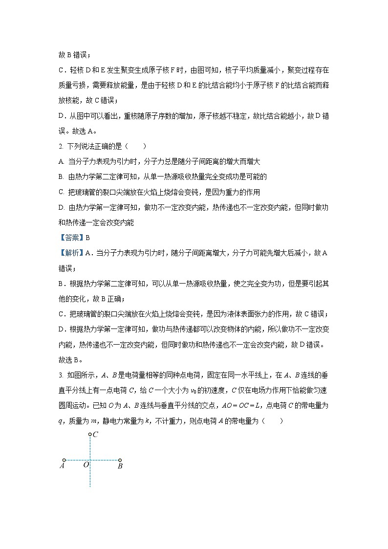 2024-2025学年广西壮族自治区大联考高三(上)11月月考物理试卷(解析版)第2页
