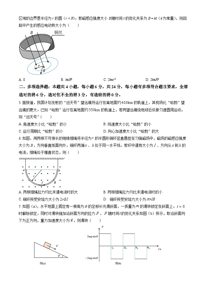 2024年福建高考物理真题及答案第2页