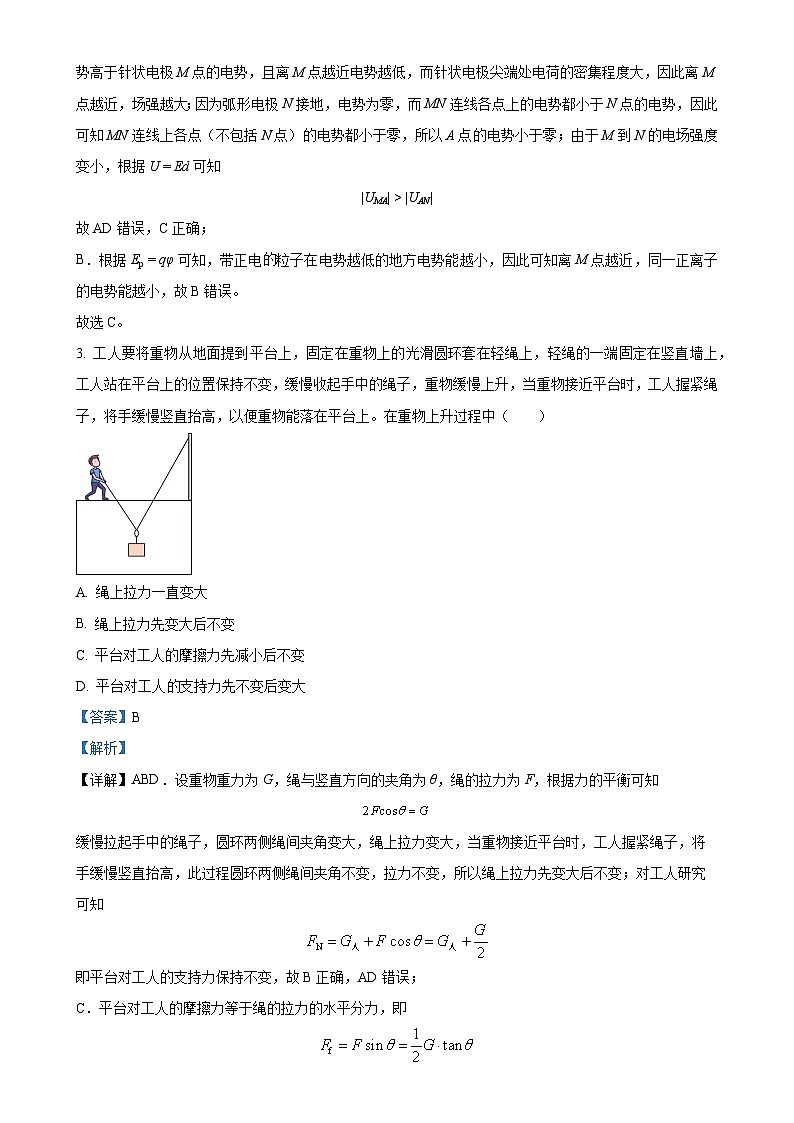 辽宁省大连市滨城高中联盟2024-2025学年高三上学期期中Ⅱ考试物理试卷（解析版）-A4第2页