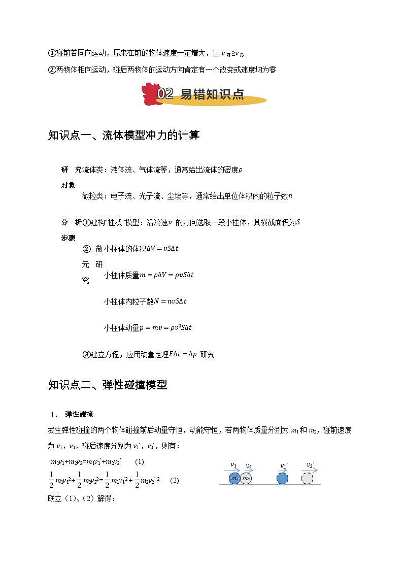易错点07 动量定理、动量守恒定律（3陷阱点7考点4题型）-备战2025年高考物理易错题专练（新高考通用）（解析版）第3页