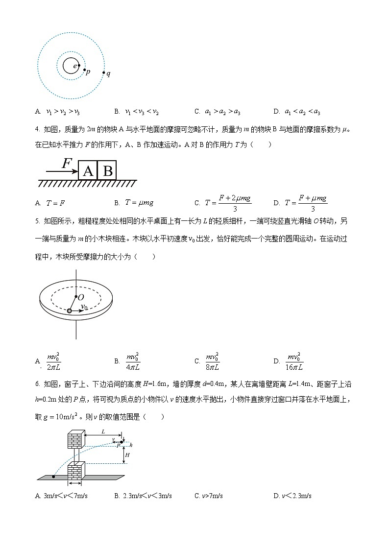 四川省南充市西充中学2024-2025学年高三上学期11月月考物理试题 Word版无答案第2页