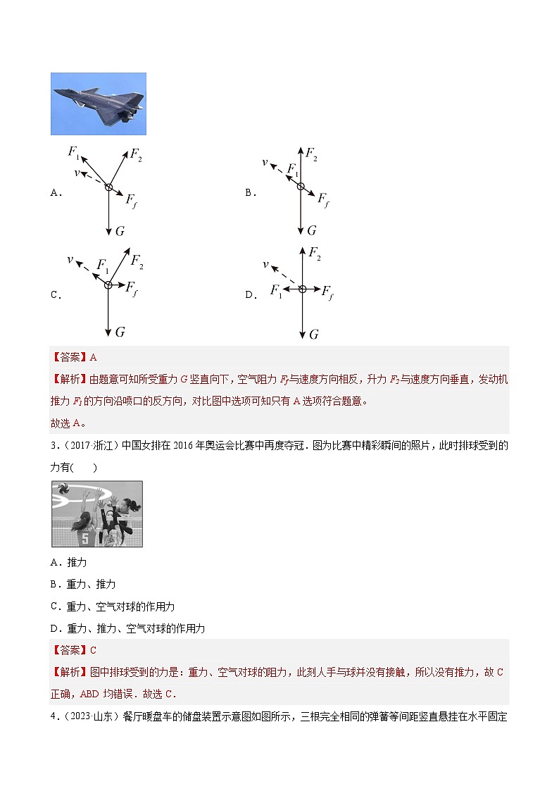 专题05 受力分析和共点力的平衡（一）（解析卷）-【真题汇编】最近10年（2014-2023）高考物理真题分项汇编（全国通用）第2页