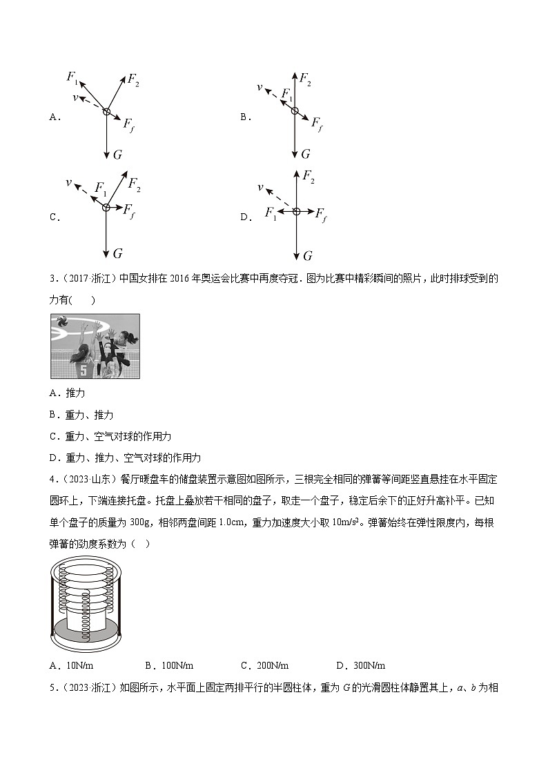 专题05 受力分析和共点力的平衡（一）（学生卷）-【真题汇编】最近10年（2014-2023）高考物理真题分项汇编（全国通用）第2页