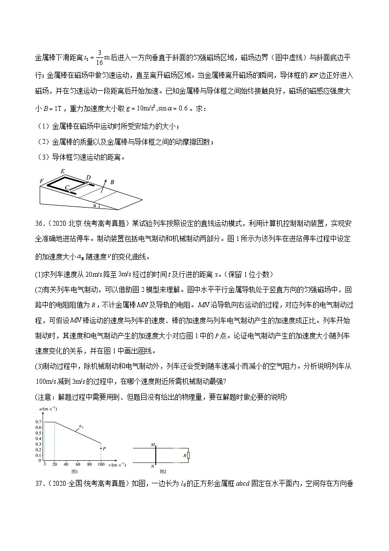 专题50 导体棒在导轨上运动问题（二）（原卷卷）-【真题汇编】最近10年（2014-2023）高考物理真题分项汇编（全国通用）第3页