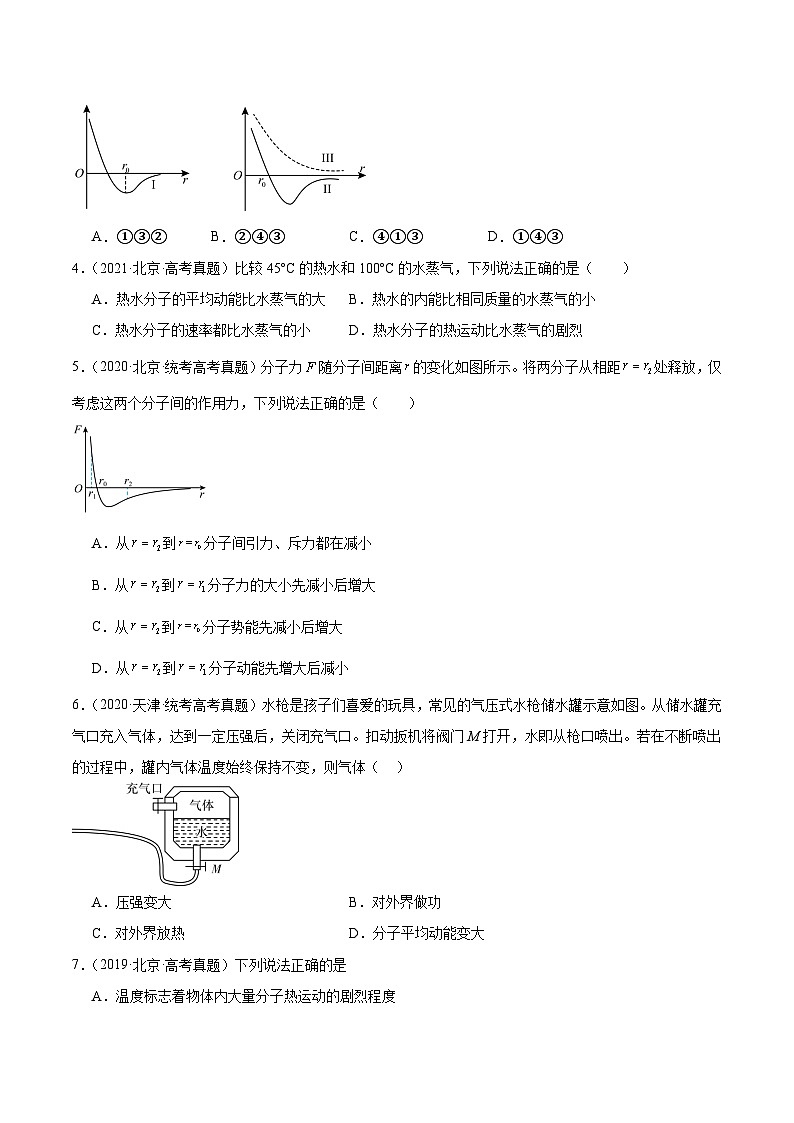 专题55 分子动理论（原卷卷）-【真题汇编】最近10年（2014-2023）高考物理真题分项汇编（全国通用）第2页