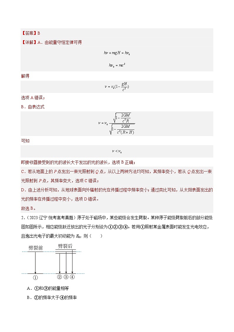 专题66 光电效应（解析卷）-【真题汇编】最近10年（2014-2023）高考物理真题分项汇编（全国通用）第2页