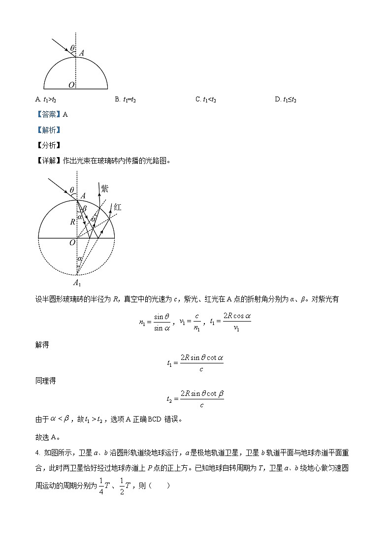河南省华大联考2024-2025学年高三上学期11月期中物理试题  Word版含解析第3页