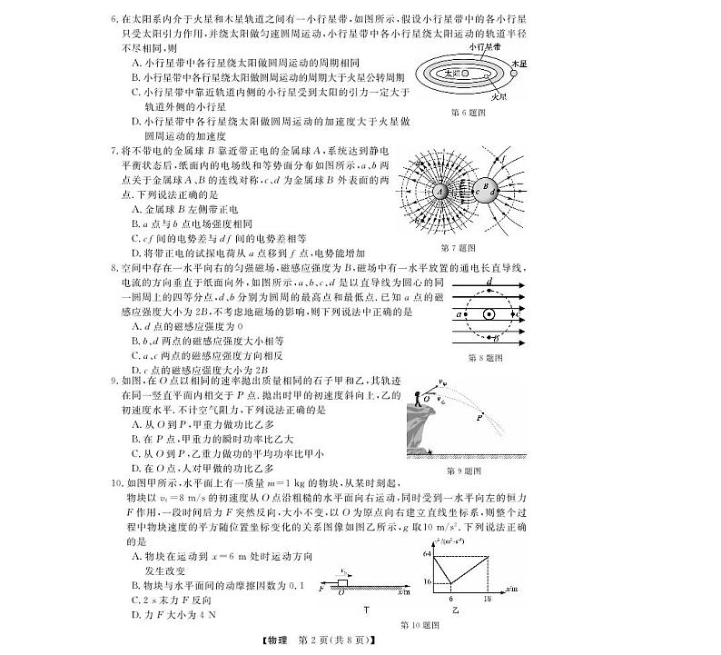 强基联盟高二12月联考--物理试卷第2页