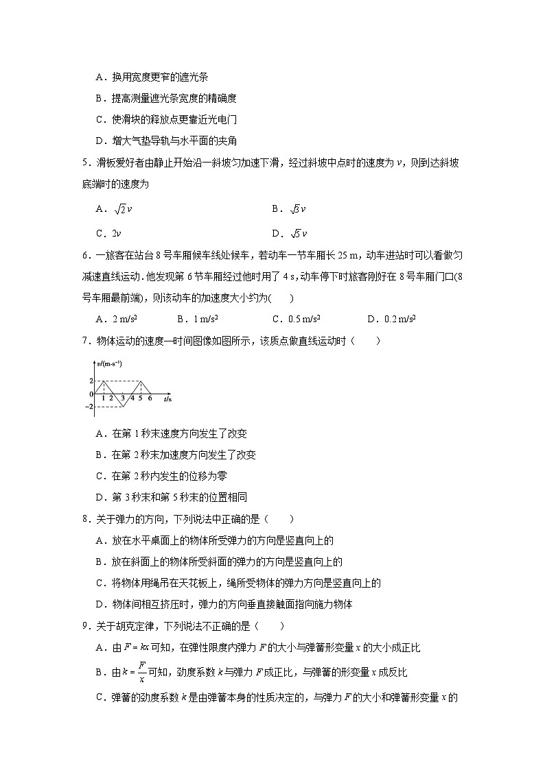 甘肃省天水市部分学校2024-2025学年高二上学期学业水平模拟考试物理试题第2页