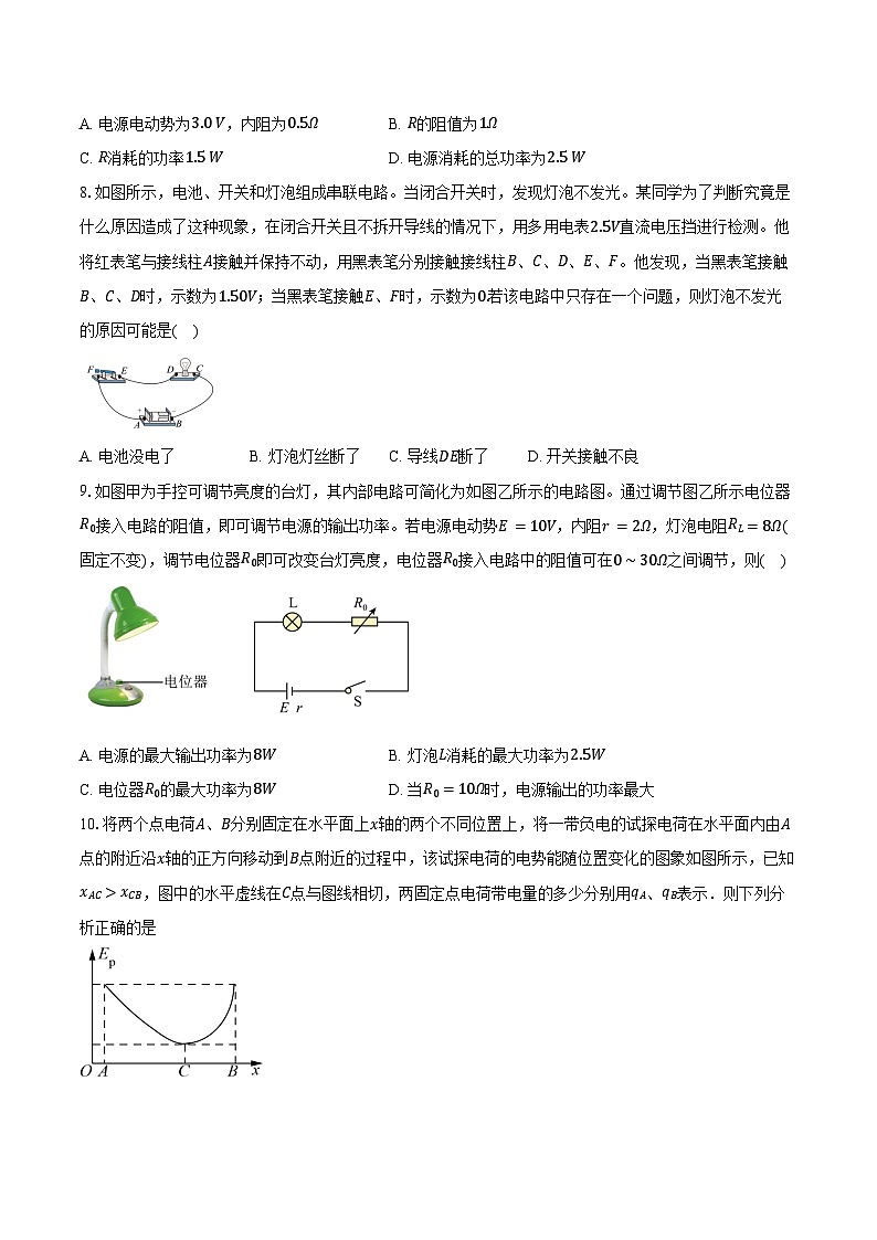 2024-2025学年北京市东城区第一七一中学高二上学期期中考试物理（含答案）第3页