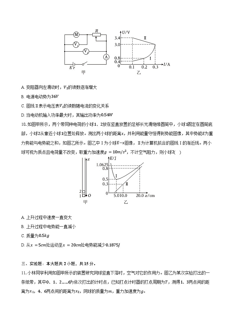 2024-2025学年重庆八中高三（上）月考物理试卷（11月份）（含答案）第3页