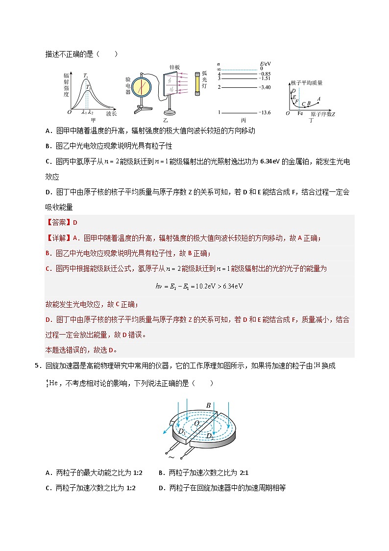 热点05 微观粒子-2025年高考物理 热点 重点 难点 专练（上海专用）（解析版）第3页