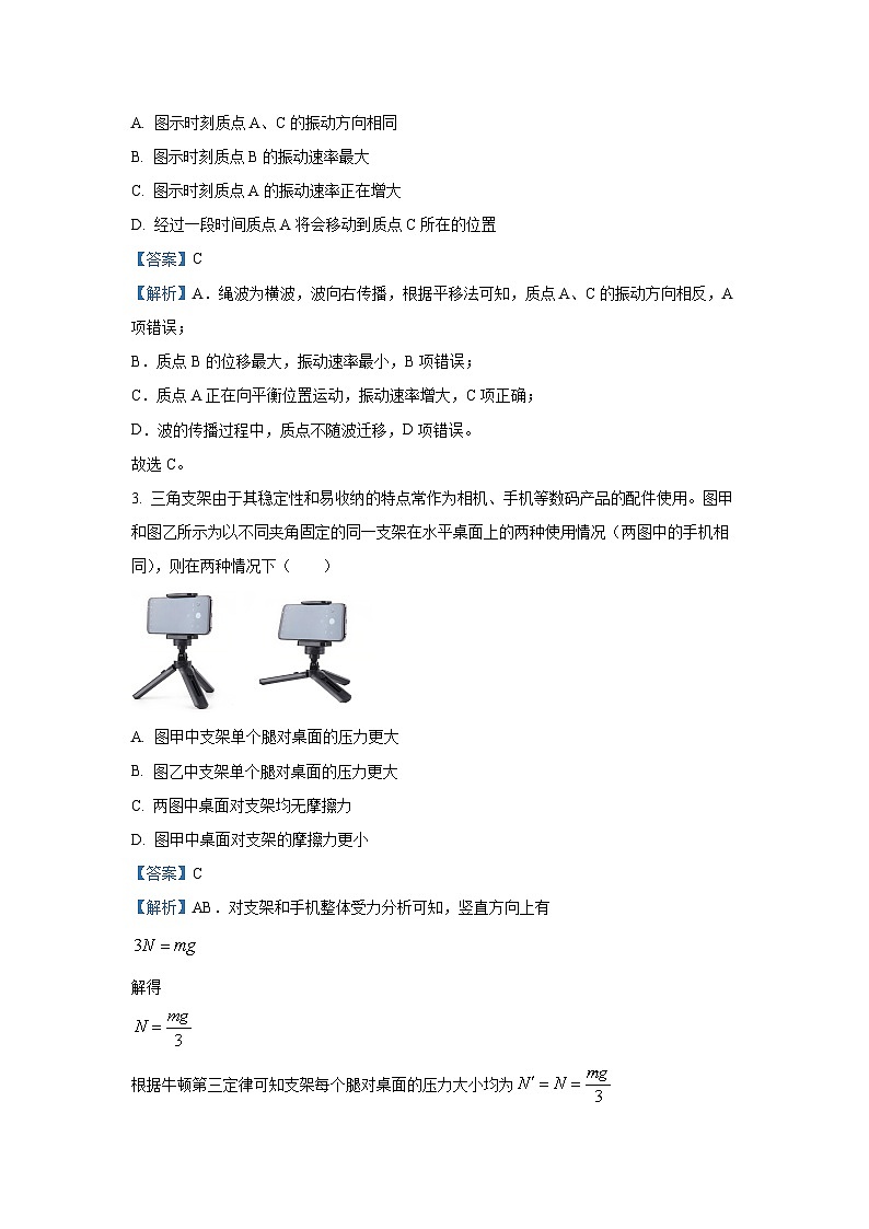 河北省十县联考2024-2025学年高三(上)11月期中物理试卷(解析版)第2页