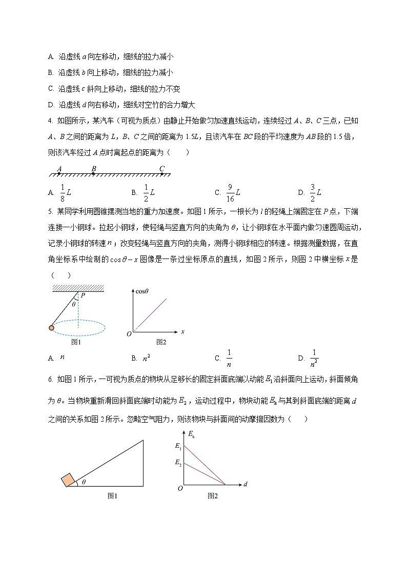 四川省南充市阆中东风学校2024-2025学年高三上学期12月月考物理试题（Word版附解析）第2页