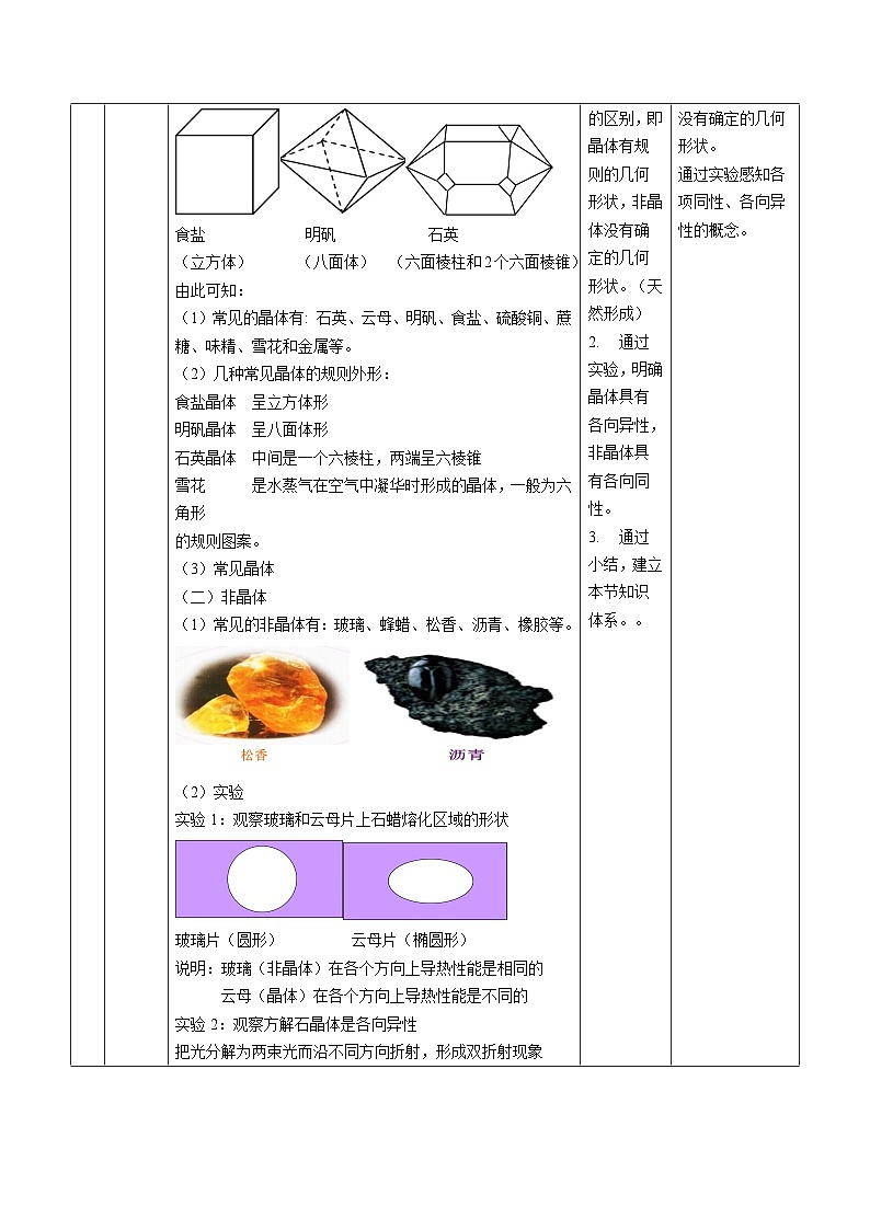 人教版（2019）高中物理选择性必修第三册2.4 固体 教案第3页