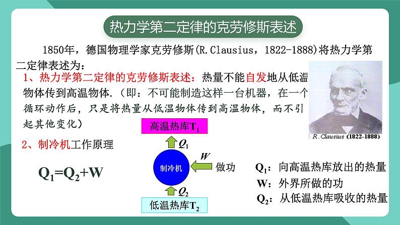 人教版（2019）高中物理选择性必修第三册3.4 热力学第二定律 课件第8页