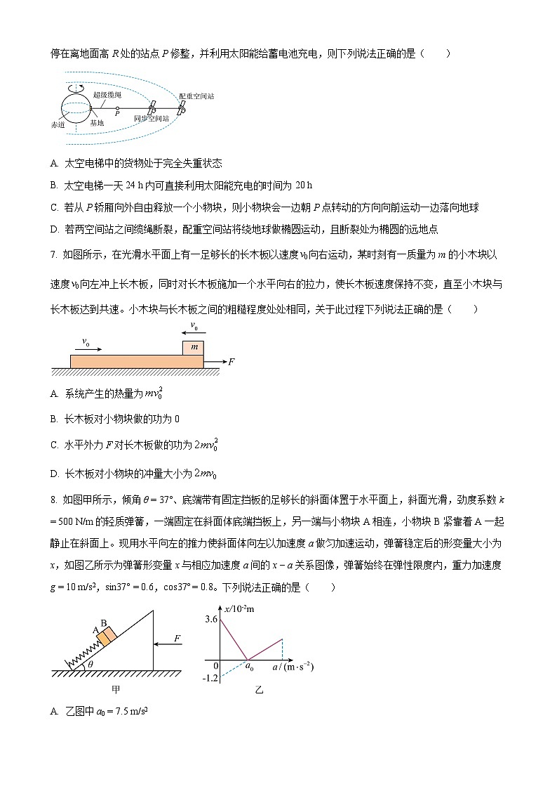 精品解析：福建省福州第一中学2024-2025学年高三上学期期中考试物理试卷（原卷版）第3页