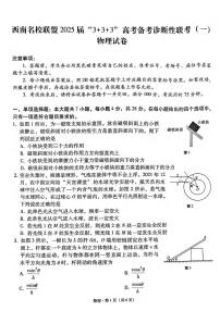 物理丨3+3+3西南名校联盟2025届高三12月高考备考诊断性联考(一)物理试卷及答案