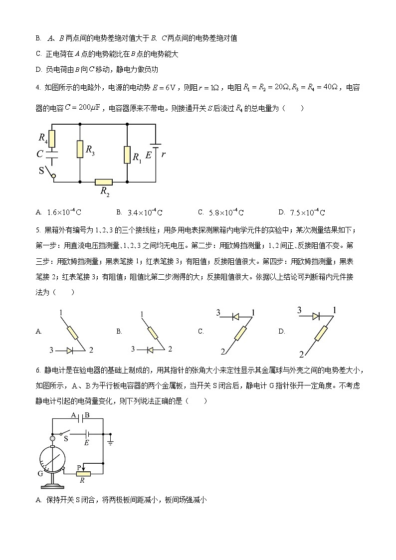河南省开封市五校2024-2025学年高二上学期11月期中联考物理试卷（Word版附答案）第2页