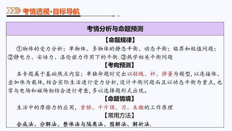 专题01 力与物体的平衡-2025年高考物理二轮复习课件（新高考通用）第4页