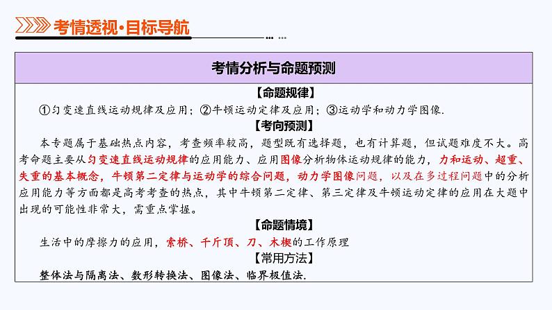 专题02 力与直线运动（课件）-2025年高考物理二轮复习课件（新高考通用）第4页